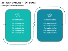 2 Stylish Options - Text Boxes PPT Slide 2