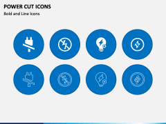 Power Cut Icons PPT Slide 1