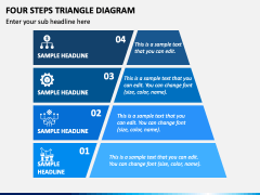 Four Steps Triangle Diagram PPT Slide 2