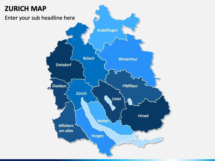 Zurich Map PPT Slide 1