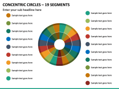 Concentric Circles – 19 Segments PPT Slide 2