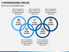 5 Interlocking Circles PPT Slide 1