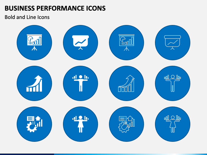Business Performance Icons PPT Slide 1