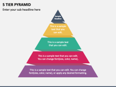 5 Tier Pyramid Powerpoint Presentation Slides - Ppt Template