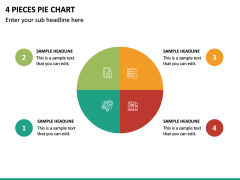4 Pieces Pie Chart PPT Slide 2