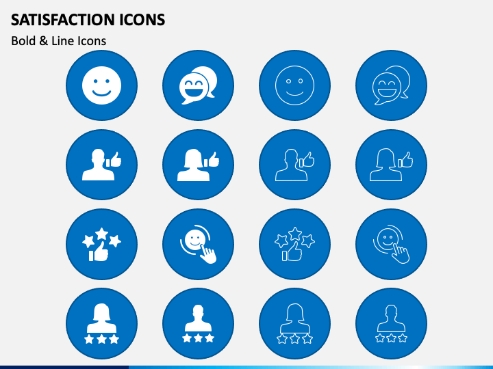Satisfaction Icons PowerPoint Template - PPT Slides