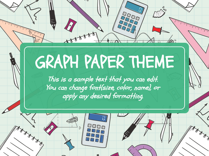 Graph Paper Style Theme PPT Slide 1