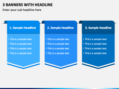 3 Banners with Headline PPT Slide 2