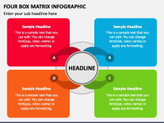 Four Box Matrix Infographic PPT Slide 1