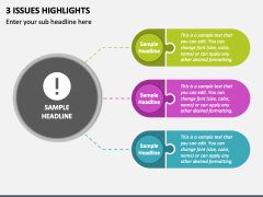 3 Issues Highlights PPT Slide 1