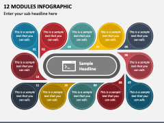 12 Modules Infographic PPT Slide 2