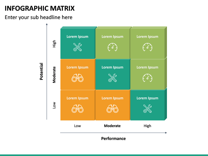 Infographic Matrix PowerPoint Template | SketchBubble