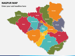 Nagpur Map for PowerPoint and Google Slides - PPT Slides