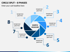 Circle Split – 8 Phases PPT Slide 1