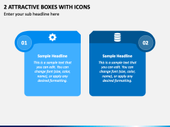 2 Attractive Boxes with Icons PPT Slide 2