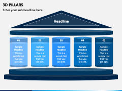 3d Pillars Powerpoint Template - Ppt Slides