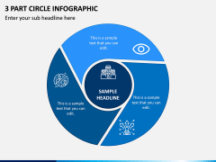 3 Part Circle Infographic PPT Slide 1