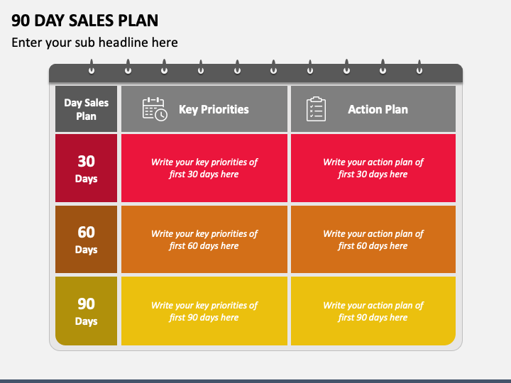 90 Day Sales Plan PPT Slide 1