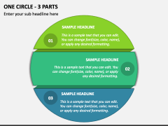 One Circle - 3 Parts PPT Slide 1