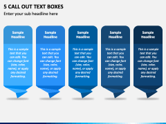 5 Call Out Text Boxes PPT Slide 1