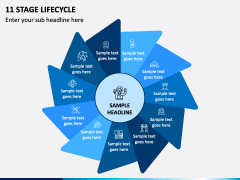 11 Stage Lifecycle PPT Slide 1
