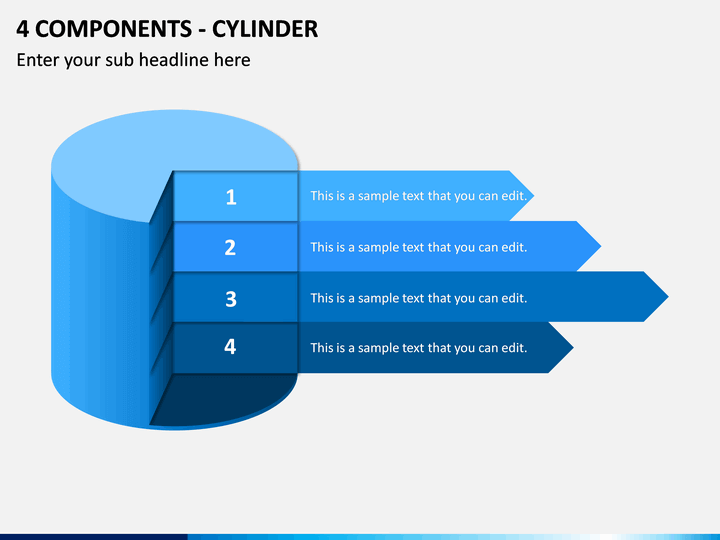 4 Components - Cylinder PPT Slide 1
