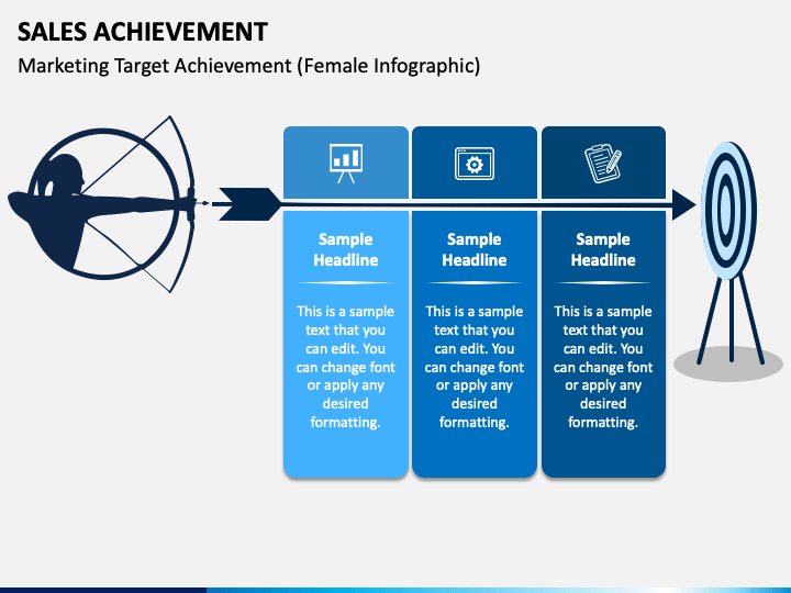 Sales Achievement PowerPoint Template PPT Slides SketchBubble