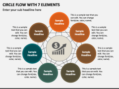 Circle Flow with 7 Elements PPT Slide 1
