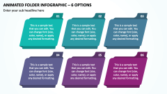 Animated Folder Infographic - 6 Options PPT Slide 1