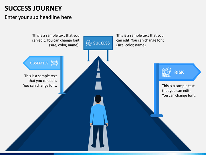 Success Journey PowerPoint Template SketchBubble