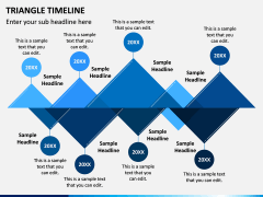 Triangle Timeline Free PPT Slide 1