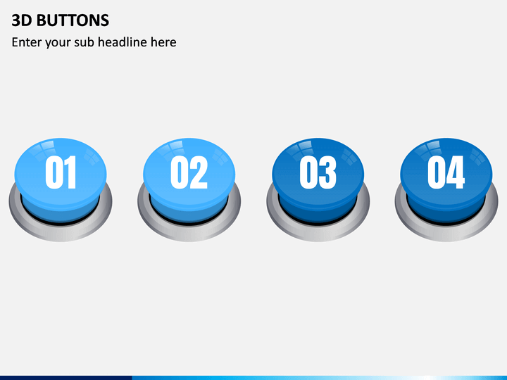 3D Buttons PowerPoint Template | SketchBubble
