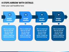 4 Steps Arrow With Details PowerPoint Presentation Slides - PPT Template