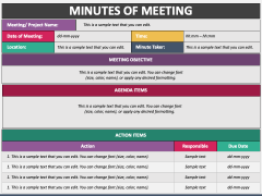 Minutes of Meeting PowerPoint Template and Google Slides Theme