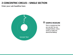 2 Concentric Circles – Single Section PPT Slide 2