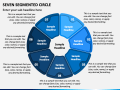 Seven Segmented Circle PPT Slide 1