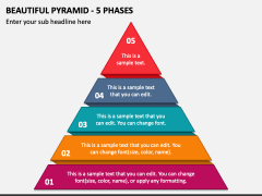 Beautiful Pyramid - 5 Phases PPT Slide 1