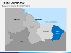 French Guiana Map PPT Slide 4