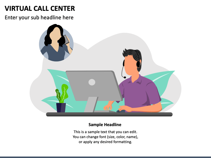 Virtual Call Center PPT Slide 1