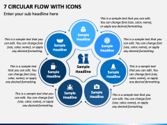 7 Circular Flow with Icons PPT Slide 2