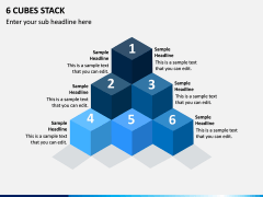 6 Cubes Stack PPT Slide 1