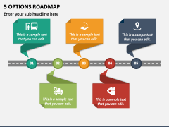 5 Options Roadmap PPT Slide 2