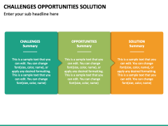 Challenges Opportunities Solution PowerPoint Template - PPT Slides