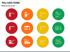 Toll Gate Icons for PowerPoint and Google Slides - PPT Slides