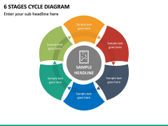 6 Stages Cycle Diagram PPT Slide 2