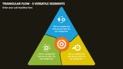 Triangular Flow - 3 Versatile Segments PPT Slide 1