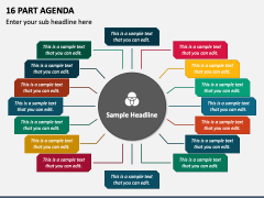 16 Part Agenda PPT Slide 2