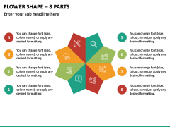 Flower Shape – 8 Parts PPT Slide 2