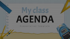 My Class Agenda Animated Presentation - SketchBubble