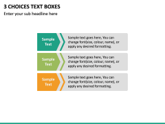 3 Choices Text Boxes PPT Slide 2